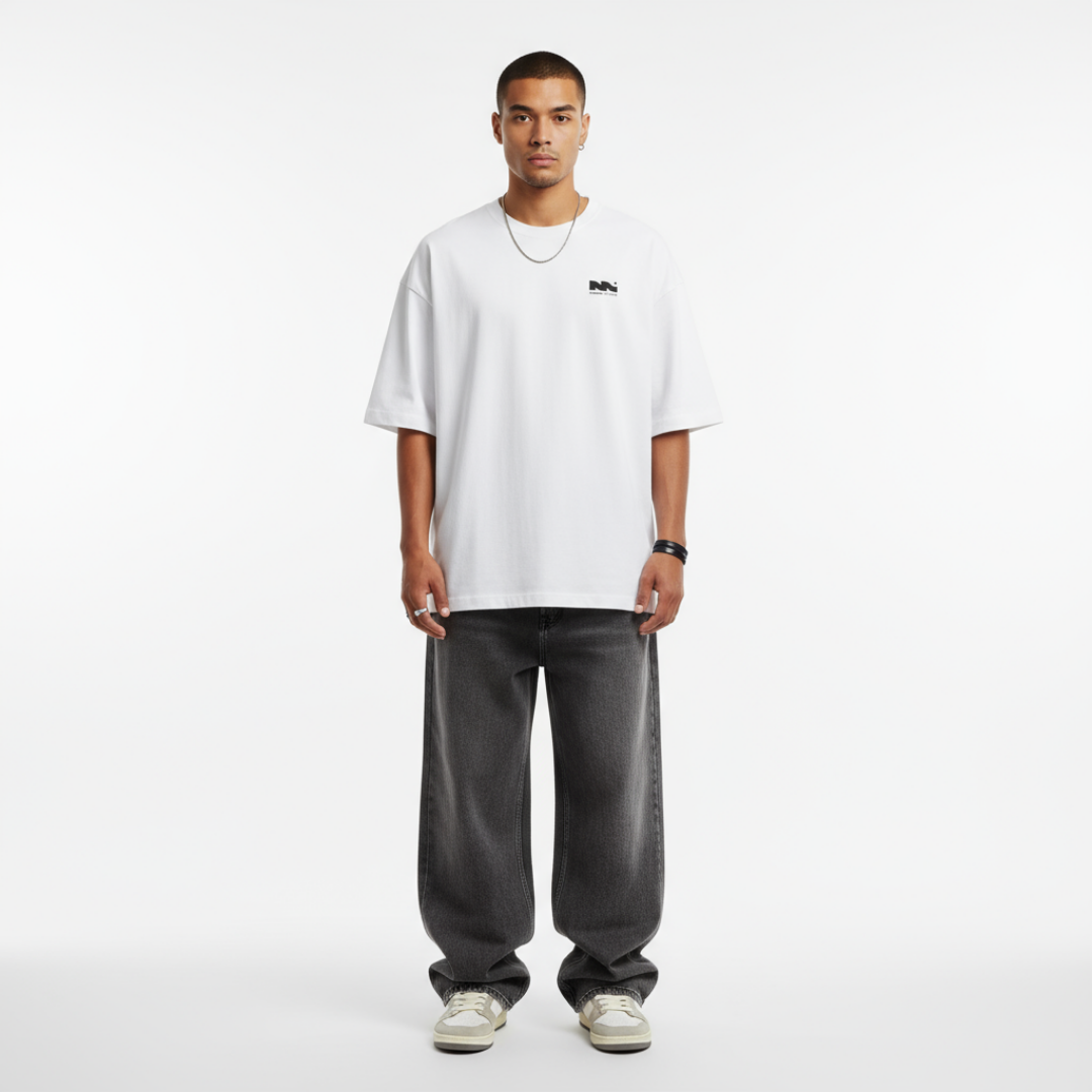 White Founders Edition Unisex Oversized Heavyweight T-Shirt