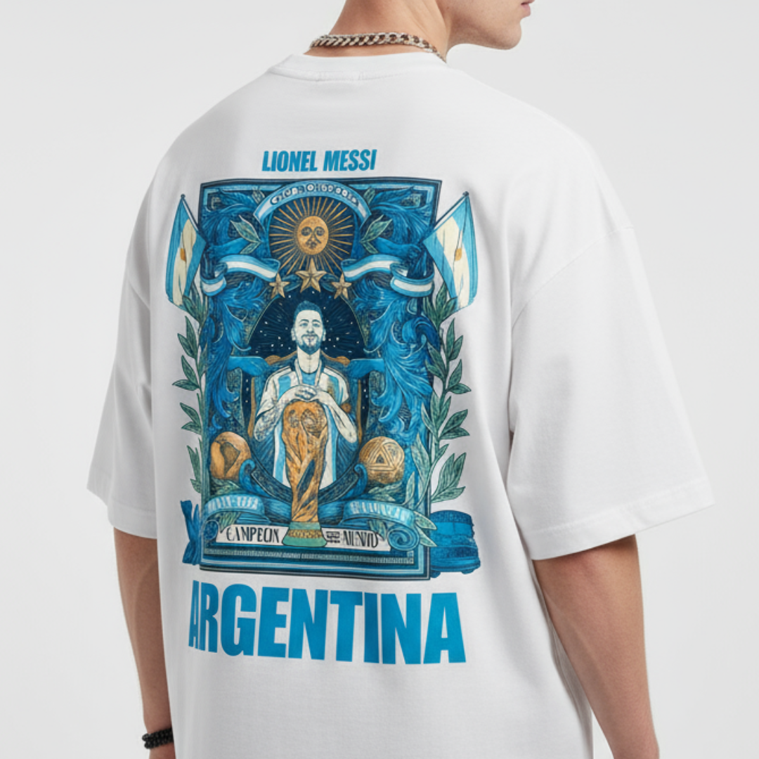 Lionel Messi Unisex Oversized Heavyweight T-Shirt
