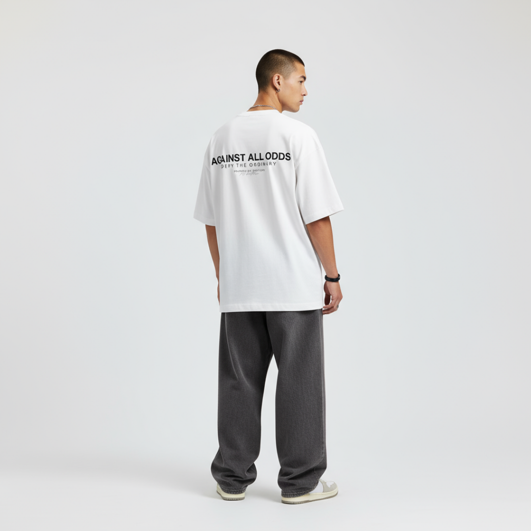 White Founders Edition Unisex Oversized Heavyweight T-Shirt