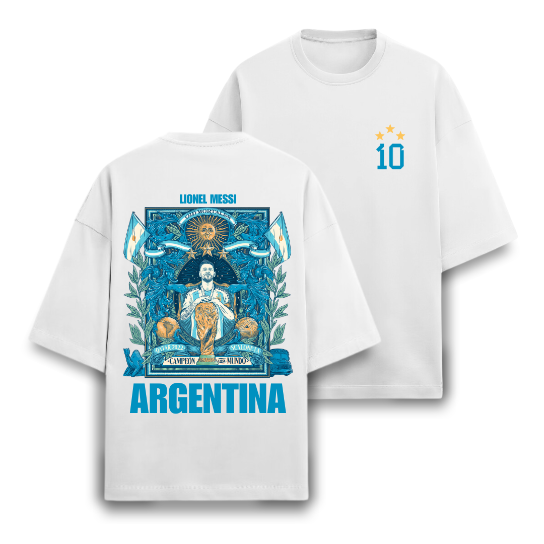 Lionel Messi Unisex Oversized Heavyweight T-Shirt