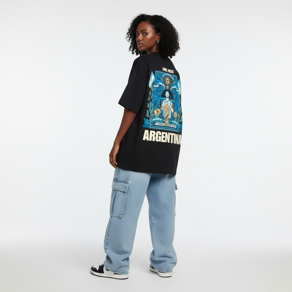 Lionel Messi Unisex Oversized Heavyweight T-Shirt